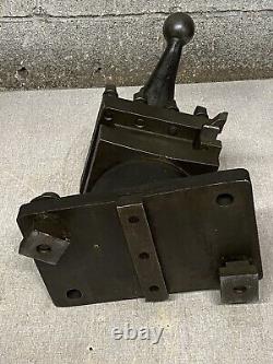 McCrosky size 5-1/4 Tool Post Large Lathe Tool Turret On Riser Block