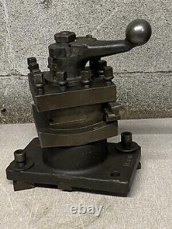 McCrosky size 5-1/4 Tool Post Large Lathe Tool Turret On Riser Block