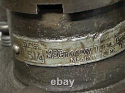 McCrosky size 5-1/4 Tool Post Large Lathe Tool Turret On Riser Block