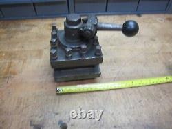 McCrosky size E 4-1/2 4 way lever operated lathe tool post 1 capacity