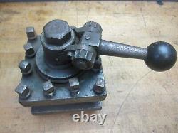 McCrosky size E 4-1/2 4 way lever operated lathe tool post 1 capacity