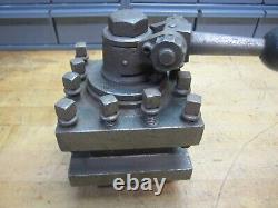 McCrosky size E 4-1/2 4 way lever operated lathe tool post 1 capacity