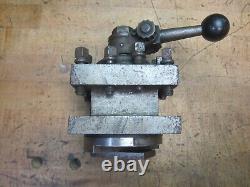 McCrosky size E 4-1/2 4 way lever operated lathe tool post 1 capacity