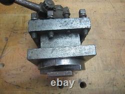 McCrosky size E 4-1/2 4 way lever operated lathe tool post 1 capacity