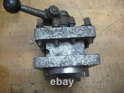 McCrosky size E 4-1/2 4 way lever operated lathe tool post 1 capacity