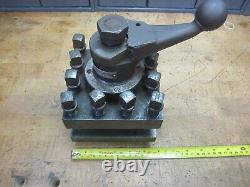 McCrosky size G 5-1/2 4 way lever operated lathe tool post 1 capacity