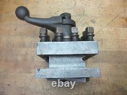 McCrosky size G 5-1/2 4 way lever operated lathe tool post 1 capacity