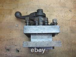 McCrosky size G 5-1/2 4 way lever operated lathe tool post 1 capacity