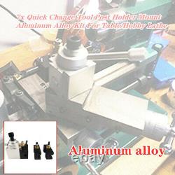 Mini CNC Quick Change Tool Post Holder Mount Alloy Kit For Table/Hobby Lathe