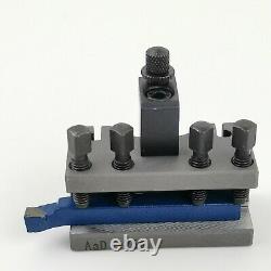 Multifix AA 40 Position Quick Tool Post Kit & 6mm 11PCS Brazed Turning tool kit