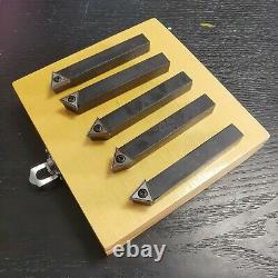 Multifix Aa Quick Tool Post and Holders & 12MM 5PCS TCMT Carbide Turning tools