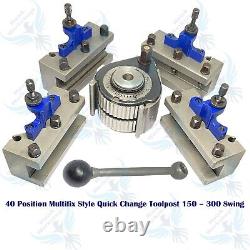 New Quick Change Tool Post METEX 40 Position Multifix Style QCTP Lathes