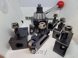 New South Bend Heavy 10? Lathe AXA Wedge Type Quick Change Tool Post Set