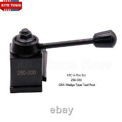 OXA Wedge Type 250-000 Tool Post Holder Set + 2 extra 250-001 For Lathe up to 8