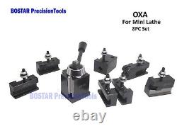 OXA WedgeType ToolPost Mini Lathe Up to 8 WithTwo Extra Holders
