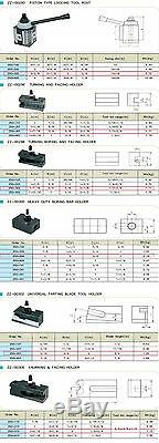 Piston Type Quick Change Tool Post 250-300 Kit 13-18 Holder for Lathe Machine