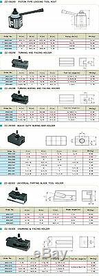 Piston Type Quick Change Tool Post Set 250-200 Series for 10-15 Lathe Machine