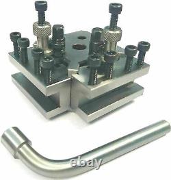 Quick Change T37 Tool Post Set+ 4 Holders& Lathe 90-115 mm Center Height