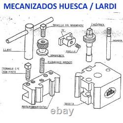 Quick Change Tool Post Holder, Tool Post 6 pc set MH-115 set lathe Lardi