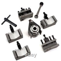 Quick Change Tool Post With 5pcs Holders 40 Position for Swing 120-220mm Lathe