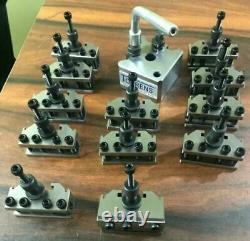 Quick Change Toolpost Set 13 Pcs Set T37 ML7 Lathe center height 90-115 G. I