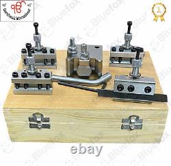 Quick Change Toolpost Set 5 Pieces Set T37 For MEford ML7 Wooden Box