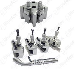 Quick Change Toolpost Set 5 Pieces Set T37 For MEford ML7 Wooden Box