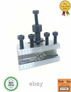 T-37 Quick Change Tool Post For Lathe 5 Pieces Set Alloy Steel With Wooden Box