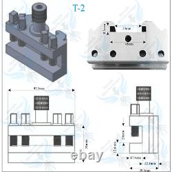 Tool Post Quick Change System T2 suit Lathes 1000mm + B/C takes 26mm Tools