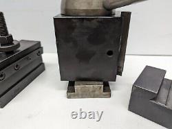 Used Enco 1740 Tool Post & (3) Holders for 14 to 20 Lathe, CA