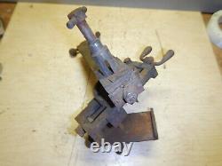 VERY OLD SMALL METAL LATHE COMPOUND ASSEMBLY With TOOL POST