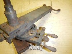 VERY OLD SMALL METAL LATHE COMPOUND ASSEMBLY With TOOL POST