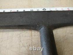 Vintage Antique Wood Lathe 24 Inch Tool Rest 1.58 Dia. Post Height 8 3/4