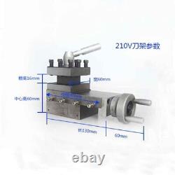 WM180/210V Home Small Lathe Tool Post Square Tool Post Lathe Accessories Tool